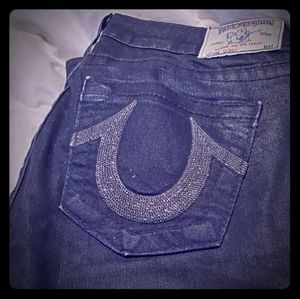 True Religion Dark Wash Skinny Jeans - Size 29